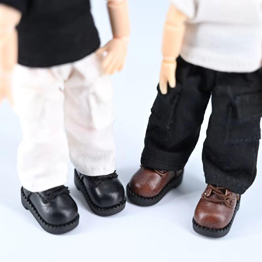 Dress Up Obitsu11 Shoes Pretend Play Cowhide Dolls Shoes Fashion Doll Leather Boots  YMY GSC