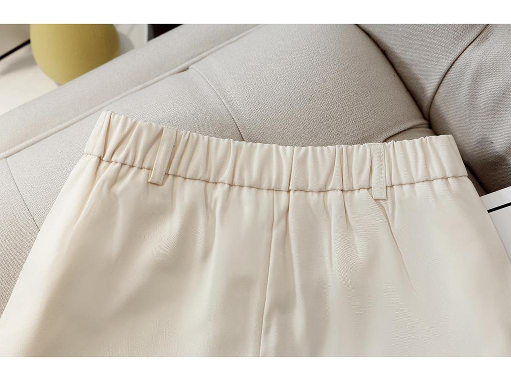 Women's 2025 High-Waisted A-line Wide-Leg Suit Shorts