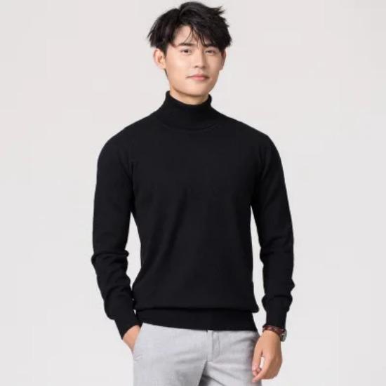 Turtleneck Men Cashmere Cotton Blend Pullover Jumper 2024 Autumn Winter Vetement Homme Ropa Hombre Pull Homme Hiver Sweater