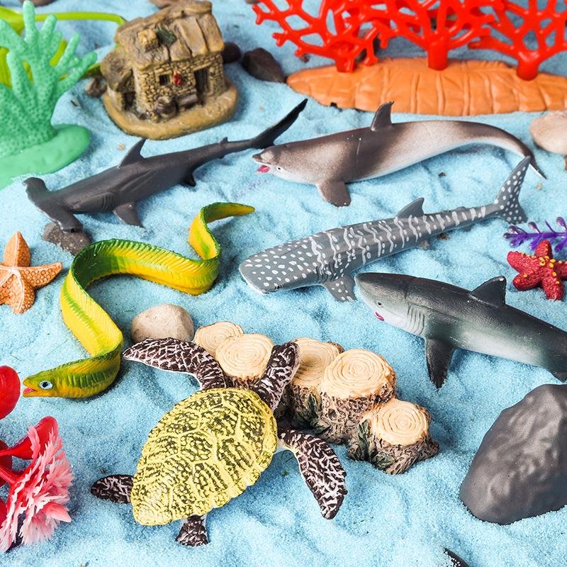 Marine Animal Models: Tuna, Triggerfish, Dolphin, Moray Eel, Squid, Whale Shark, Hammerhead Shark, Sea Turtle, Swordfish