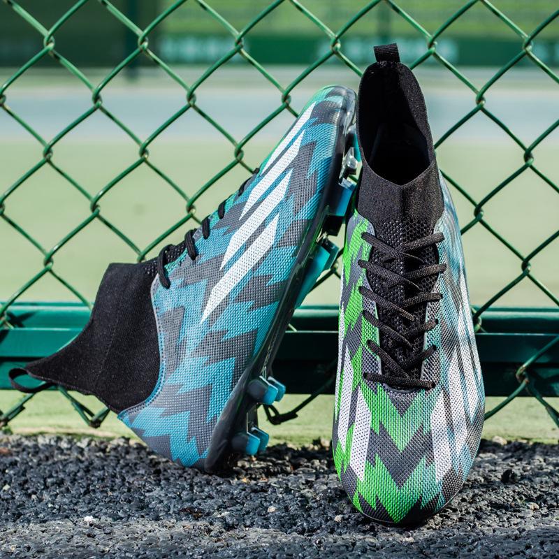 

Male and female youth artificial turf training shoes high-top breathable football shoes wear-resistant outdoor sports 45