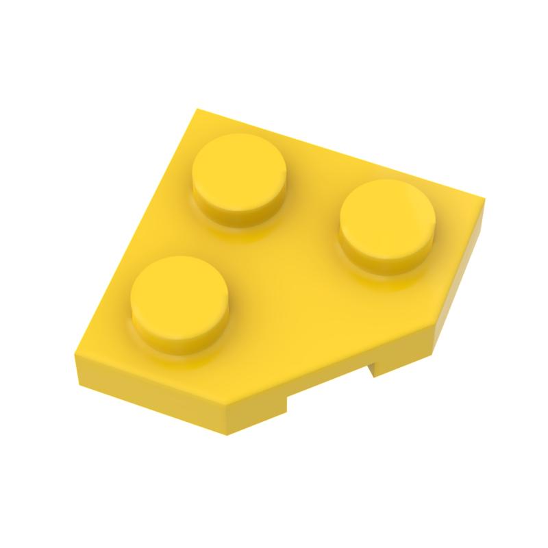 Non-Toxic Moc 10Pcs 26601 Wedge Plate 2X2 Building Blocks Kit Cut Corner Board Bricks Educational Particle Diy Toys Children Birthday Gift