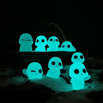 Creative Cartoon Luminous Ghost Figurine Micro Landscape Decoration Cute Miniatures DIY Home Decoration Accessories Gifts