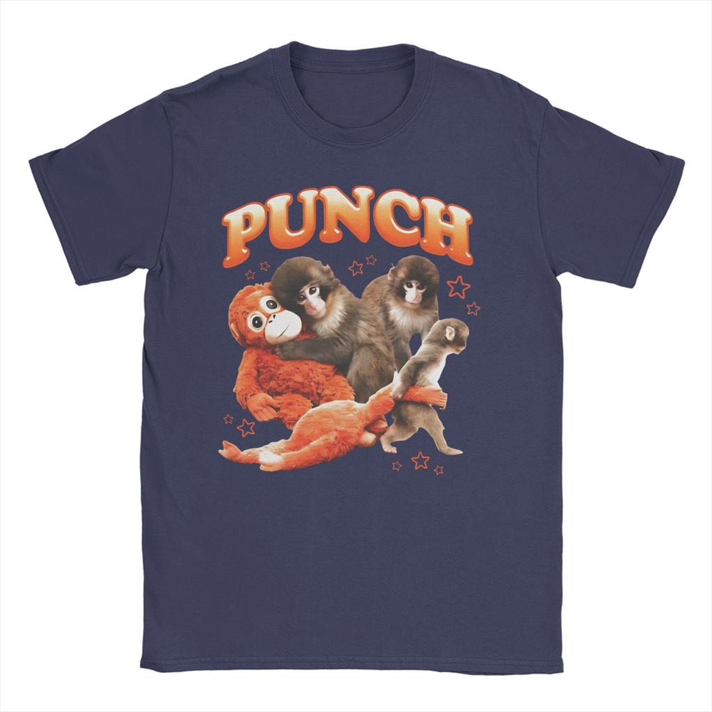 Baby Monkey Punch Cute Monkey Punch Cotton T Shirt For Unisex Summer YK Fun T Shirts Breathable Harajuku Tee Shirt Big Size