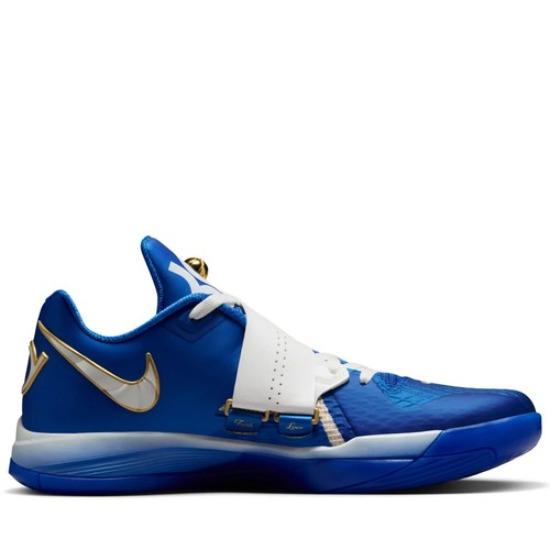 Nike Zoom KD 4 The Real MVP 'Hyper Royal' FZ3540-400 Men's Blue White Gold