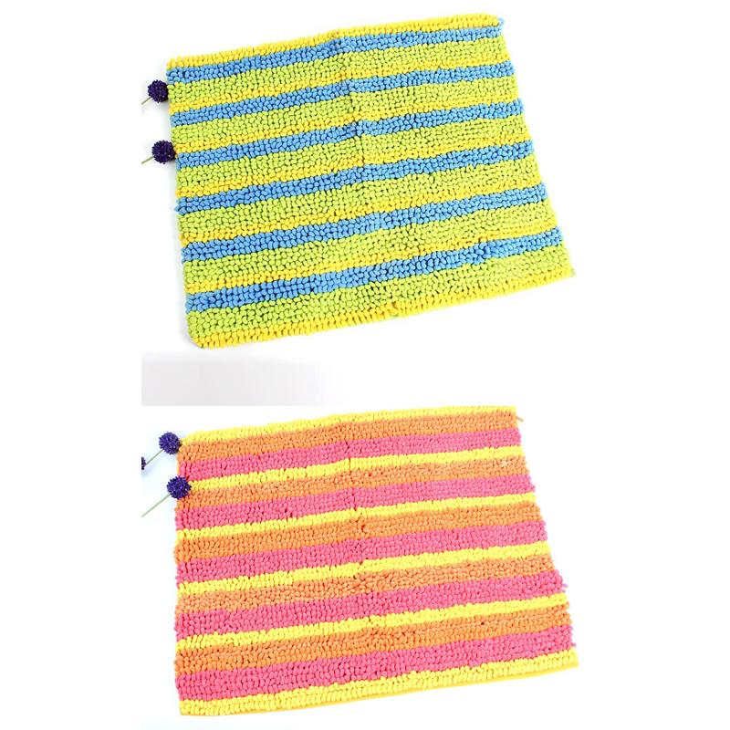 

Thick Chenille Bath Mat Rainbow Home Hotel Bathroom Rugs SPA Shower Room Feet Towels Water Absorbent Toilet Tub Mats 45x60cm 45x60cm 1piece