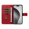 For iPhone 16 Pro Max Case Geometric Shockproof Wallet Leathe Phone Cover