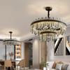 High-End Crystal Chandelier for Modern Spaces - Black, Luxury Lighting for Living Room, Bedroom, Bar, Restaurant, or Villa