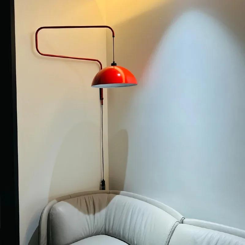 Nordic Creative LED Wall Lamp Kitchen Island Long Arm Adjustable Wall Hanging Lamp Bedroom Bedside Table Indoor Lighting Fixture