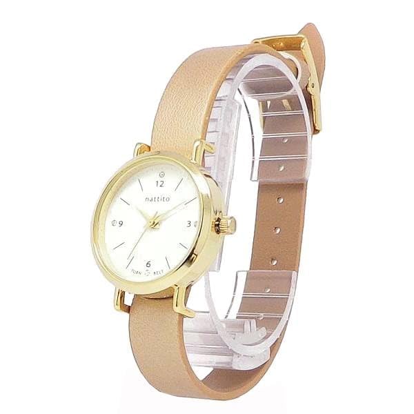 [Fieldwork] Fieldwork Watch Analog Tenfi Diameter 28.5mm Reversible Leather Strap Brown Gold ST224-4 Women's