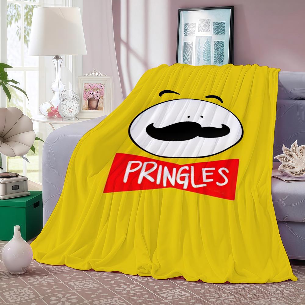 Modischer Aufdruck P pringleS Decke Für Sofa Büro Bett Flugzeug Reisen Schlafen Lesen Entspannen Camping Weich Und Warm