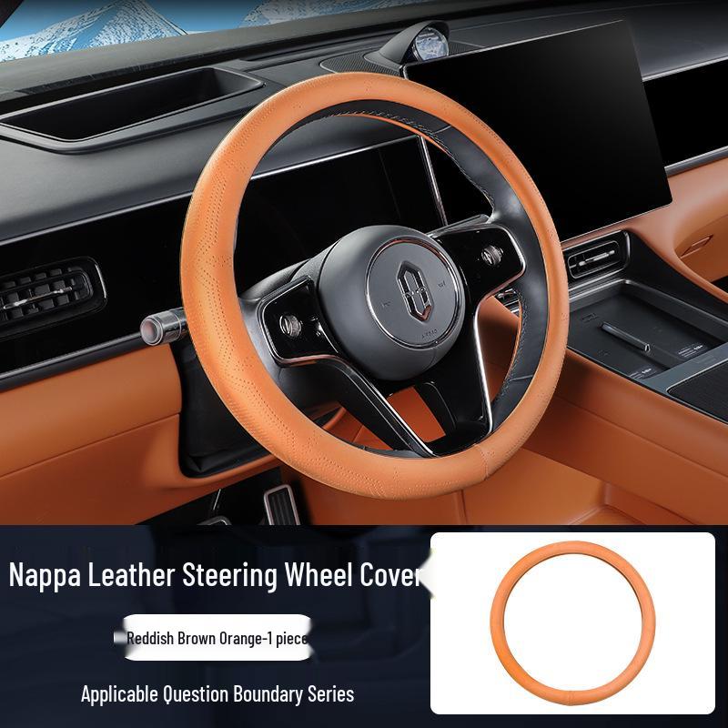 AITO M7/M8 Steering Wheel Cover: Fits 26 Models, Special Leather, Ultra-Thin, Breathable, All-Season, Original Car Color