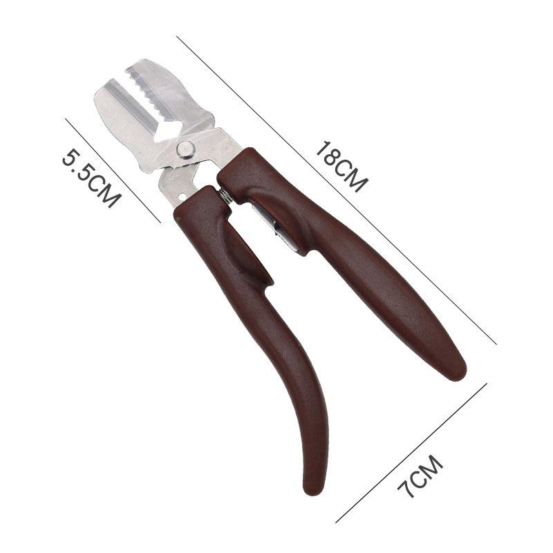 

Protable Nutcracker Chestnut Clip Stainless Steel Chestnut Cutter Tool Peeler Chestnut Sheller Multifunction Nut Opener Plier коричневый