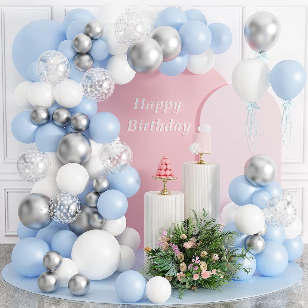104PCS Multi-color Latex Balloon Set Suitable for Birthday Parties, Weddings, Valentine's Day Party Decoration