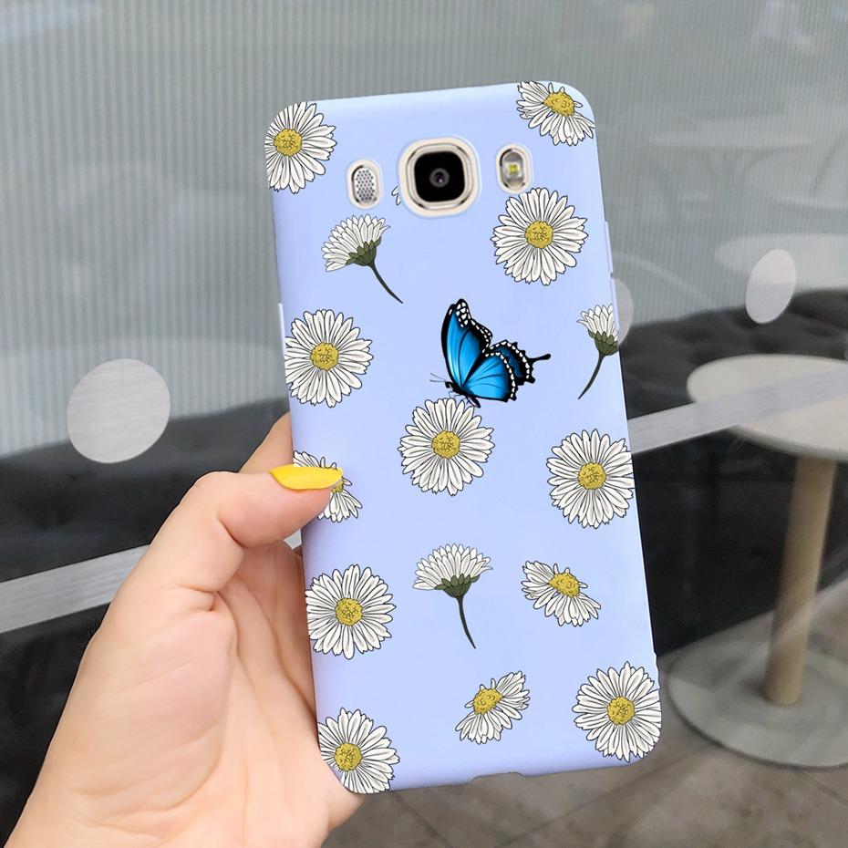 Soft TPU Case For Samsung J7 J5 J3 2016 Phone Case Flower Printed Silicone Cute Back Cover For Samsung Galaxy J3 J5 7 2016 Funda