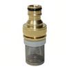 1/2 '' stainless steel filter screen+brass nipple connector 1/2 ''&3/4 '' fish tank adapter flange car wash accessories