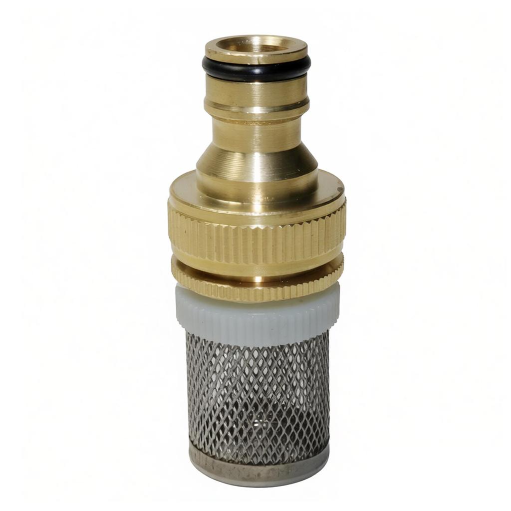 1/2 '' stainless steel filter screen+brass nipple connector 1/2 ''&3/4 '' fish tank adapter flange car wash accessories