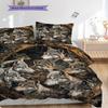 Wolf Pattern Bedding Quilt Set Quilt Cover Pillowcase Home Decoration Birthday Gift (1 * duvet cover + 2 * pillowcase, without core)