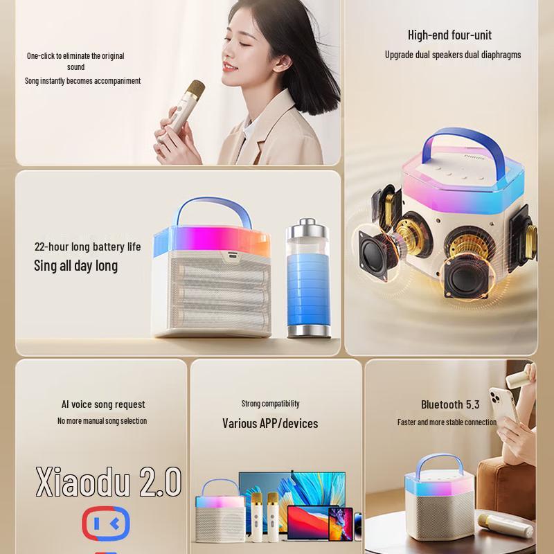 Philips Portable Karaoke Speaker with Microphone (CN version)