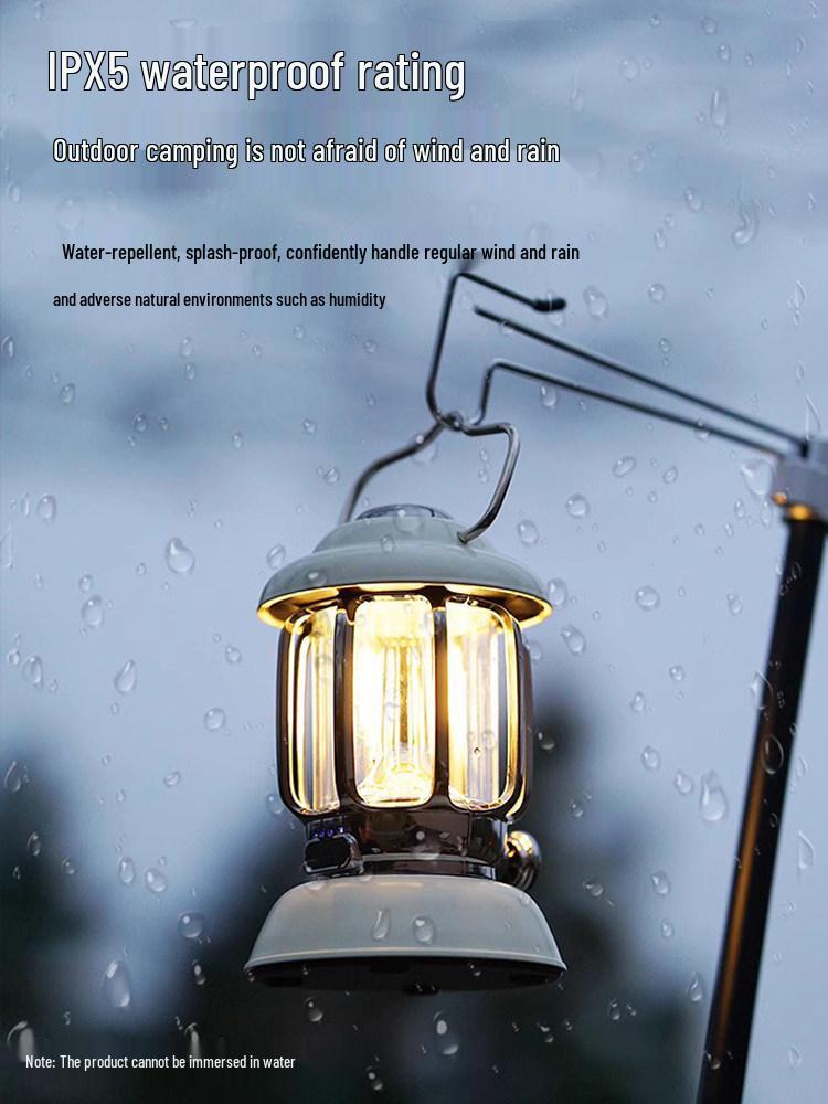 Rechargeable Retro Camping Lantern with Kerosene and Super Long Battery Life