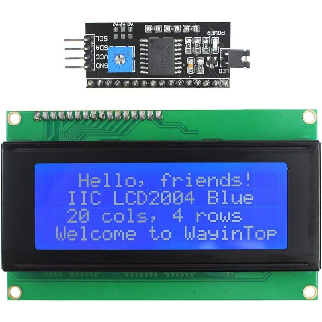 20x4 LCD-Displaymodul 2004 mit IIC/I2C/TWI serieller Schnittstellenadapter