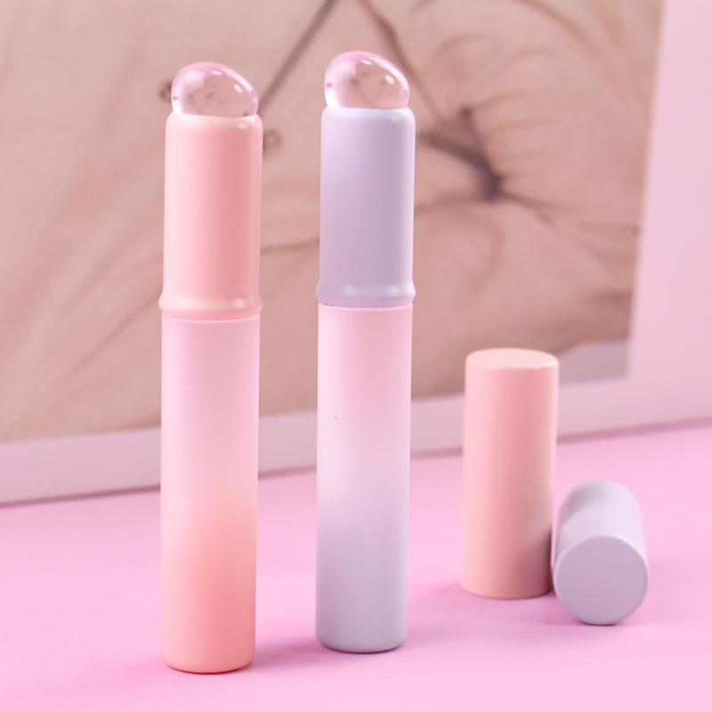 Gradual Silicone Lip Brush Lipstick Brush Lips Round Head Lip Makeup Brush With Cover Halo Dye Brush Lipstick Lip Mud Diy Apply
