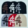 1 Stück Neue Jahrtausend Kreuz Hacquard Strickmütze Herbst Winter Warm Halten Beliebte Hip Hop Beanie Street Fashion Outdoor Kälte Kappe