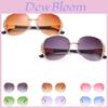 Gafas de Sol de Calidad Premium para Hombre y Mujer, Estilo Vintage, Sin Marco, Lentes Planas, Gafas Retro