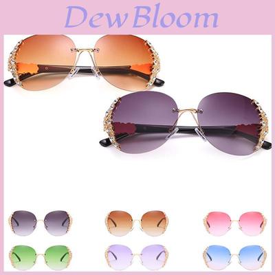 Premium Qualität Herren Damen Vintage Spiegel Randlose Flache Gläser Sonnenbrille Retro Brille