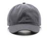 HABERY Soft Cotton Short Brim Baseball Solid Cap, Color, Men's (White)