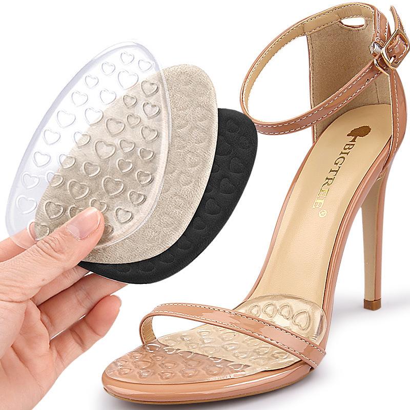 Forefoot Pad High Heels Comfortable Anti-wear Forefoot Stick Foot Forefoot Heart-shaped Particles Massage Soft Shock Absorption Half Size Pad