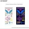 Fluorescent Waterproof Full Arm Feather Tattoo Sticker (Face/Body) - American Style in Stock