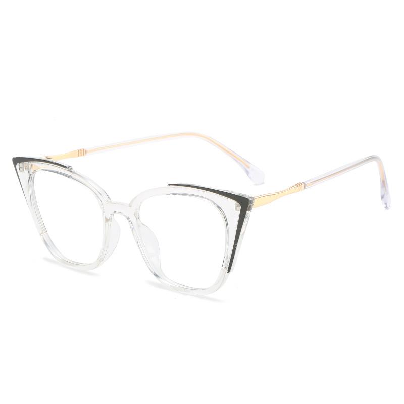 

Оправа очков Tr90 Mix And Match Alloy Front Ультралегкая и красивая цветная силиконовая носовая накладка 7125 White film