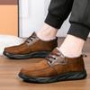 Classic Retro Brown Men Short Boots 2025 New Winter Plush Warm Comfortable Cotton Shoes Trend Outdoor Work Casual Sports Shoes