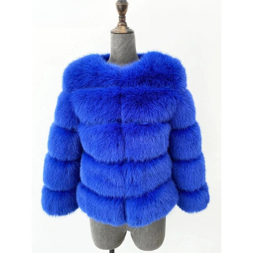 VAYLA Mink Coat Winter Black White Faux Fur Coat Woman Elegant Fluffy Faux Fur Jacket Top Short Fur Coats Woman Clothing