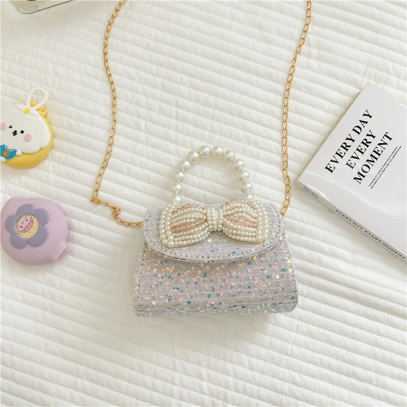 Fashionable Mini Children's Handbag Stylish Princess Bowknot Crossbody Bag For Girls