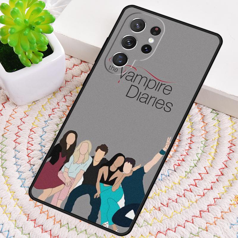 Damon Elena The Vampire Diaries Phone Case for Samsung Galaxy note 10 pro S26 Ultra S23 S24 FE S25 S21 S22 PLUS shockproof Cove