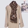 Retro Leopard Print Scarf For Women Autumn Winter Classic Cashmere Tassel Shawl  Warm Pashmina Fashion Girl Scarves Wrap