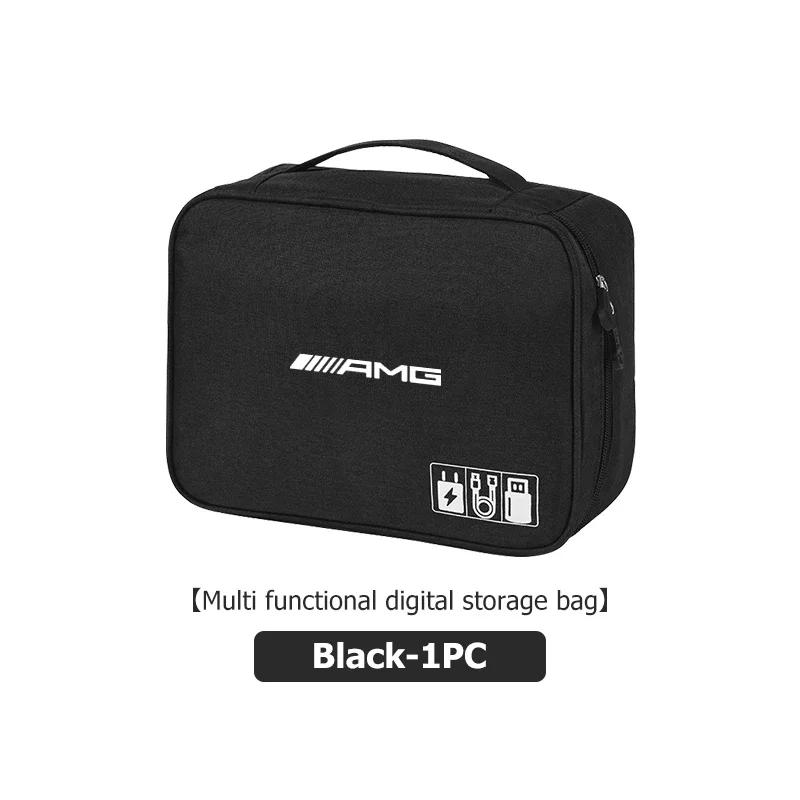 IEGT5 Car Data Cable Storage Case USB Hard Drive Protection Bag For Mercedes Benz AMG A B C E S G Class W201 W210 W108 W205 W203 W204