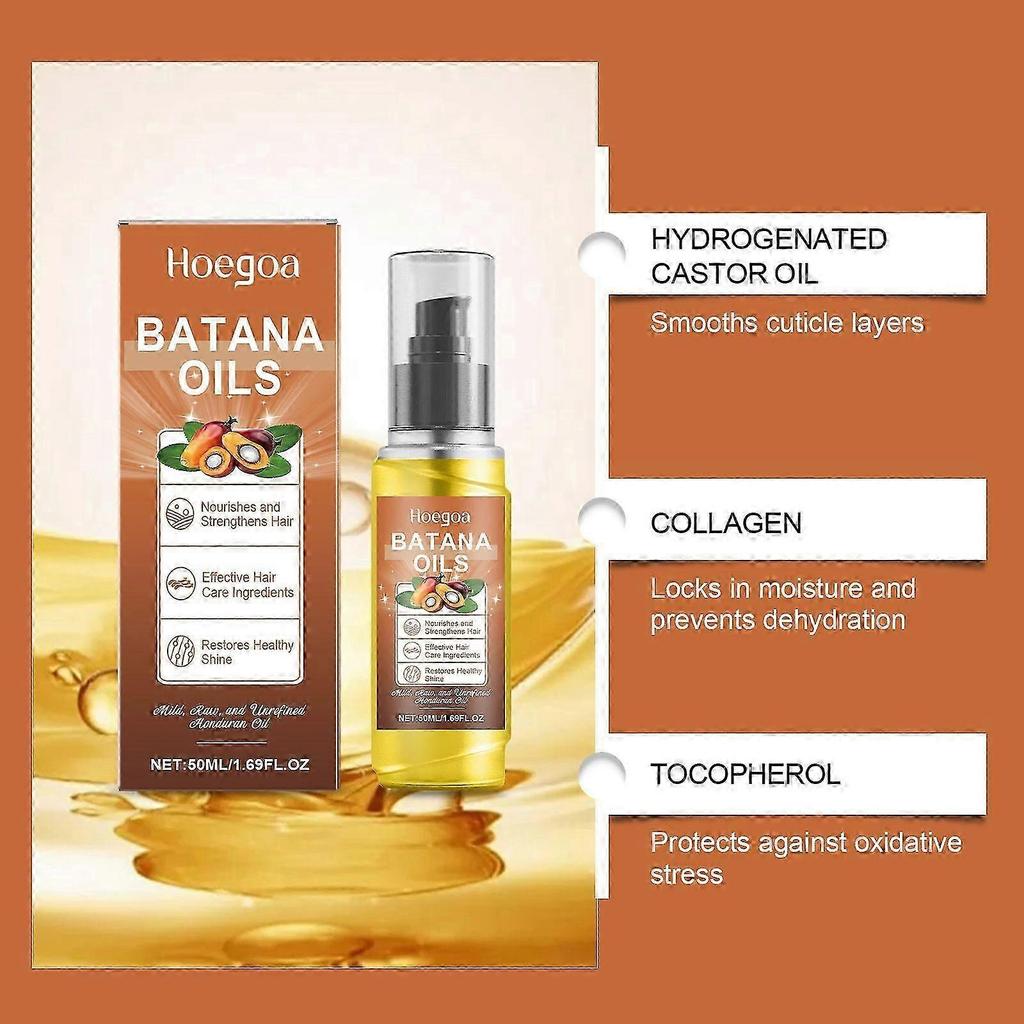 Batana Nourishing Hair Oil for Stronger Roots & Reduced Hair Loss  Promotes Healthy Growth, Soft & Fluffy Hair, Scalp Relaxation, 50ml