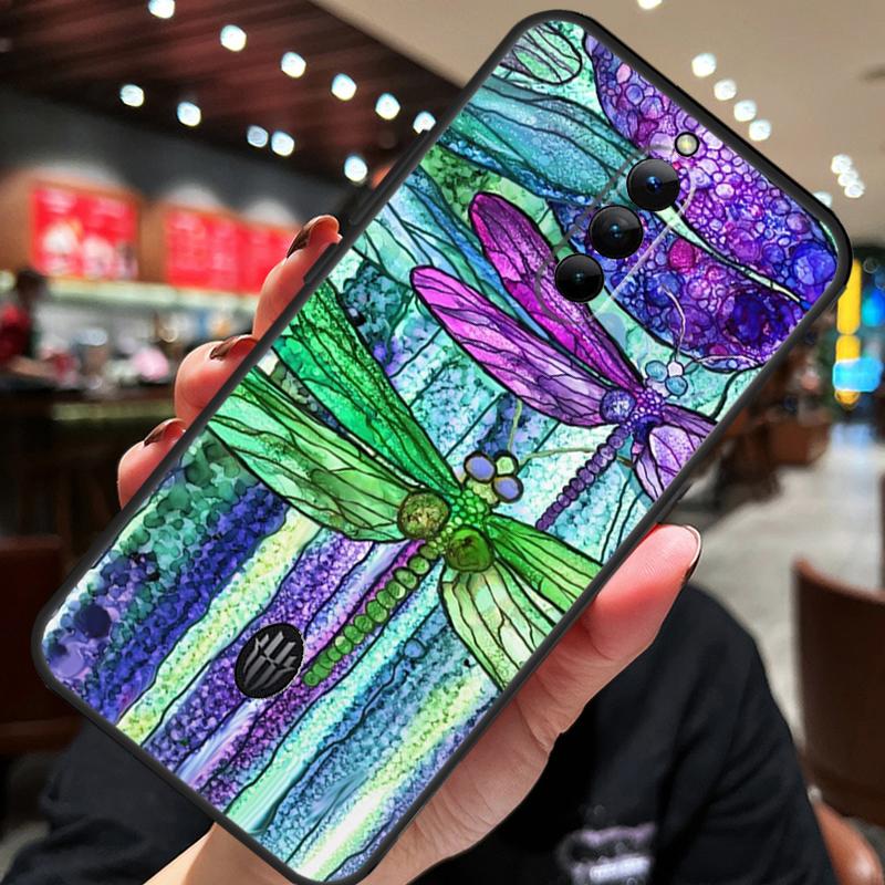 Luxury Dragonfly Case For ZTE Nubia Red Magic 10 Air 7 6S 7S Pro Red Magic 11 10 9 8 8S 9S 10S Pro Plus Cover