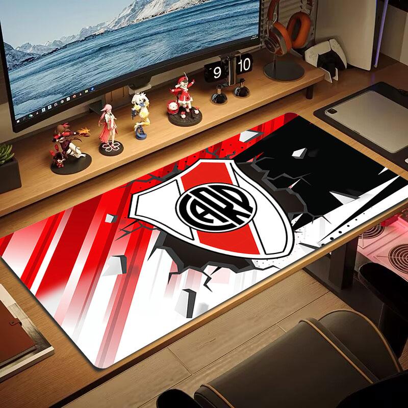 River Plate Mouse Pad, Large Gaming Desk Mat, Non-slip XXL Mousepad for Laptop & Tablet, Mini PC Playmat with Stitched Edges