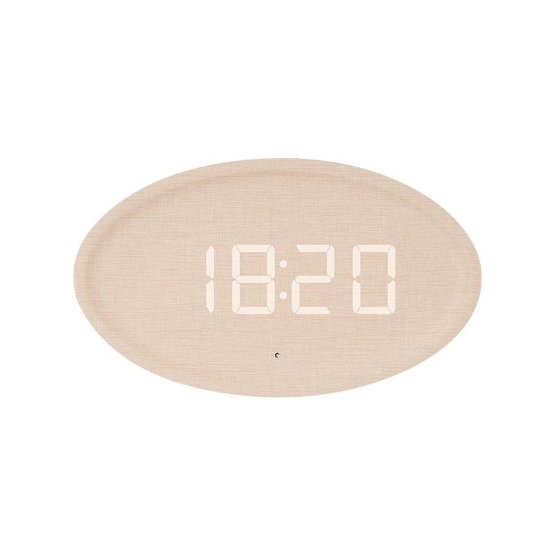 

Простые скандинавские настенные часы креативные имитация текстуры массива дерева светодиодные домашние настенные часы для гостиной подключаемые декоративные часы G235