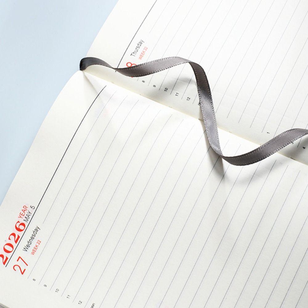 PU Leather Cover Agenda Notebook A5 Weekly Monthly Schedule Book  Conference