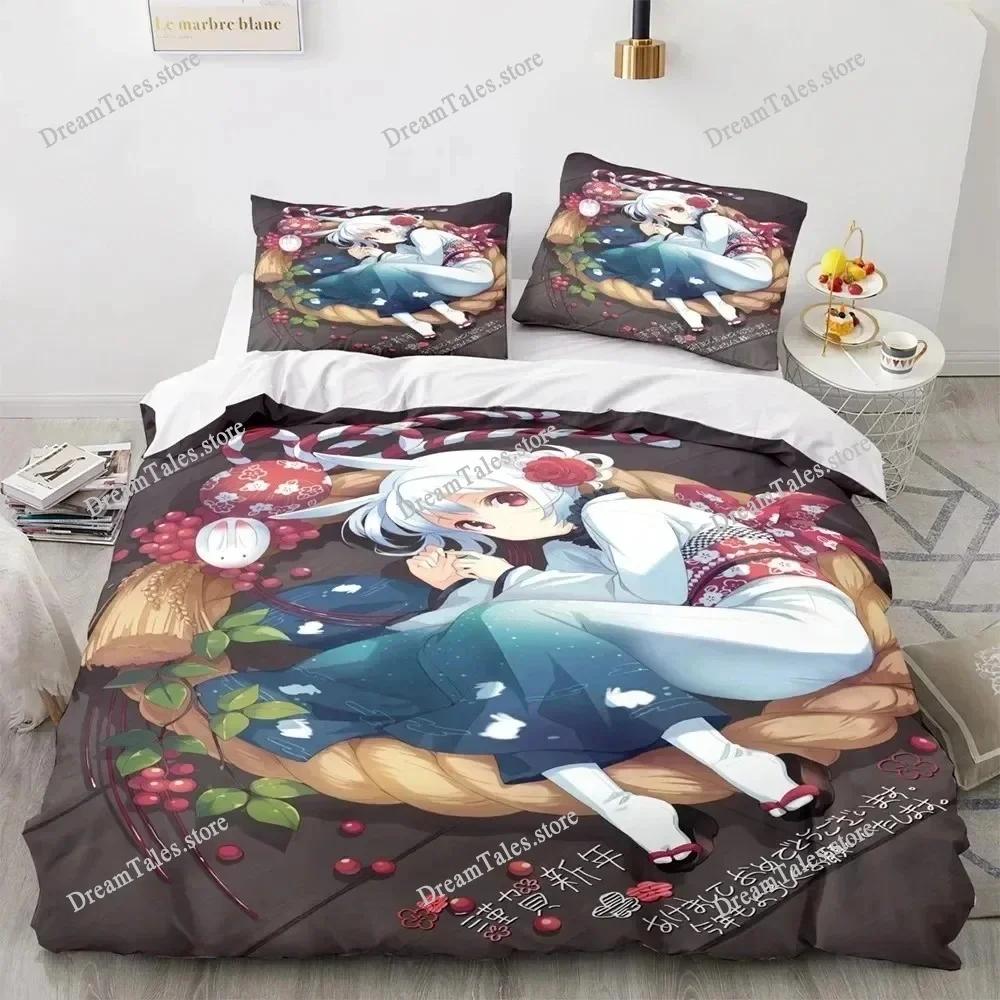 3D Print Anime Kawaii Sexy Girl Bedding Set Double Twin King Duvet Cover Comforter Pillowcase Boys Girls Adults Bedroom