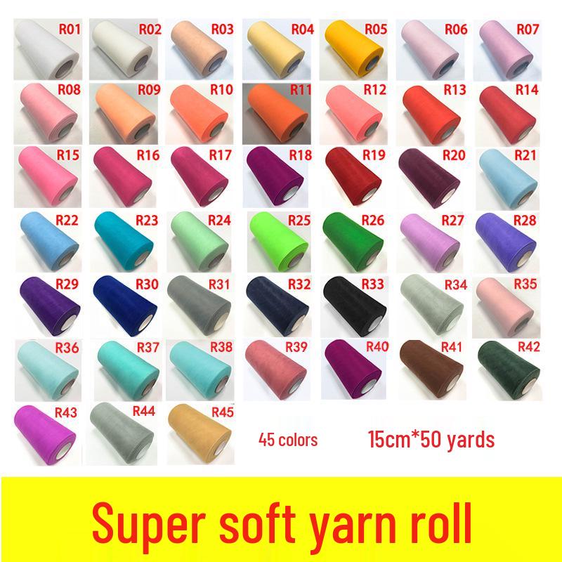 Super Soft Anti-Snag Extra Dense Mesh Roll: Skin-Friendly 15cm x 50Y Puffy Skirt Material