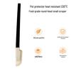 Silicone Spatula Set with Wooden Handle - Heat Resistant, Food Grade for Baking and Cake Cream.