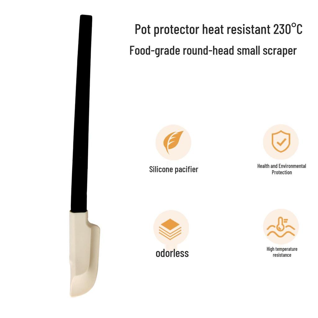 Silicone Spatula Set with Wooden Handle - Heat Resistant, Food Grade for Baking and Cake Cream.