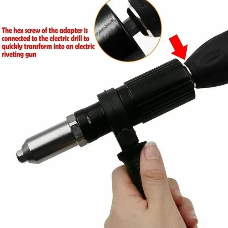 New Electric Rivet Nut Gun Machine Core Pull Accessories Cordless Riveting Drill Adapter Riveter Insert Portable Tools