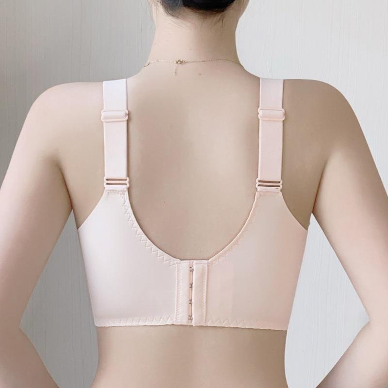Adjustable Bra Women's Plus Size Strapless Bra Anti Glare Thin Design Gathered Together Anti Sagging and Double Breasted Bra